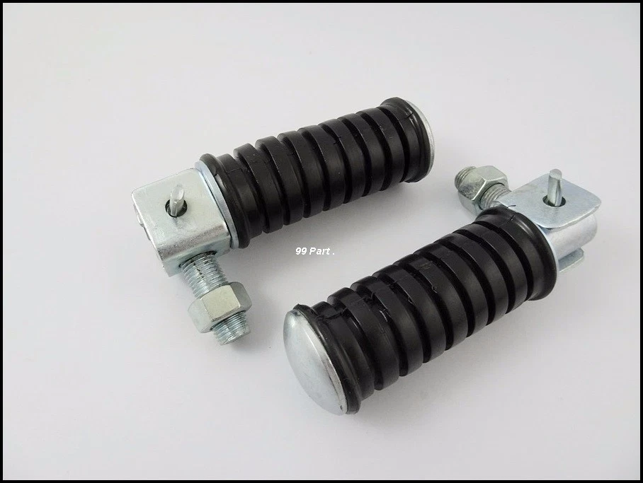 YAMAHA YL1 YL2 YA6 YSC1 XT500 YD3 ESTRIBERAS TRASERAS, REPOSAPIÉS DE GOMA / Par Foto 2 de 4