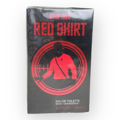 Star Trek Red Shirt Eau de Toilette Spray 3.4 oz 100ml Super Rare Cologne Sealed