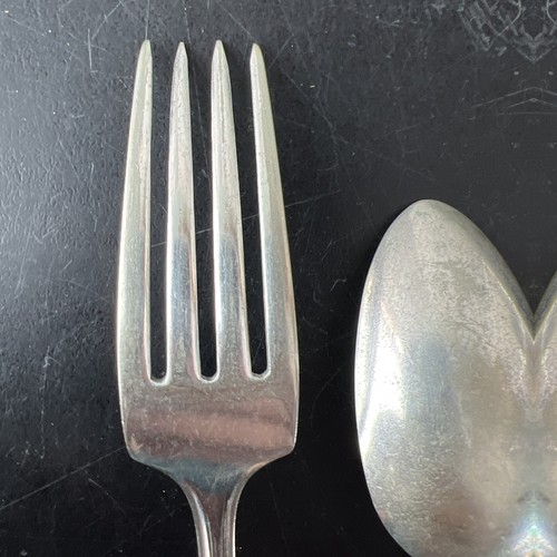 Vintage Vernon Silver Plate - Salad Fork Set Of 3 Childs Set - Picture 8 of 12