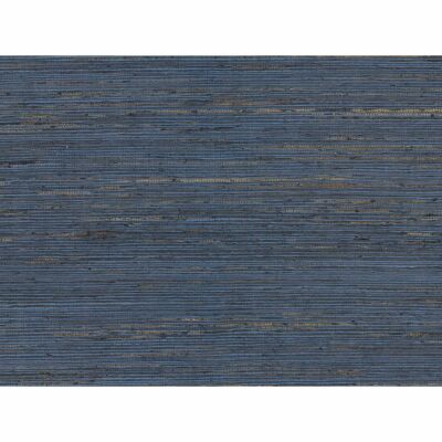 2829-82042  Brewster Pattini Indigo navy blue natural Grasscloth Wallpaper 