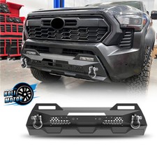 Mid-width Front Bumper For 2024-2026 Toyota Tacoma W D-rings Shackles Black New Mid-width Front Bumper For 2024-2026 Toyota Tacoma W D-rings Shackles Black New