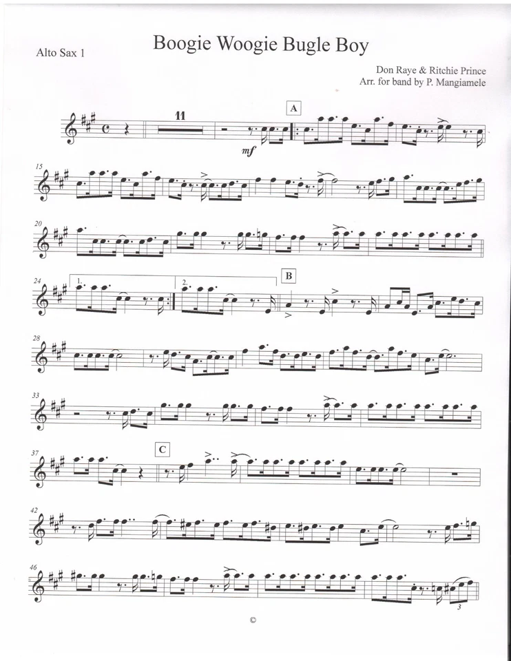 Boogie Woogie Bugle Boy Concert Band Sheet Music - Image 2 of 3