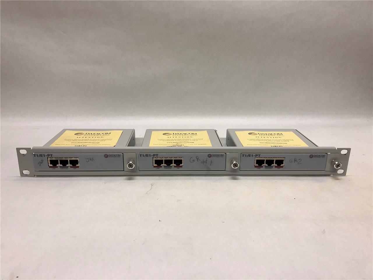 Datacom RMC-3 Regeneration Tap T1/E1-PT 1184, 1185, 1179 w/ 3 Tap Splitters