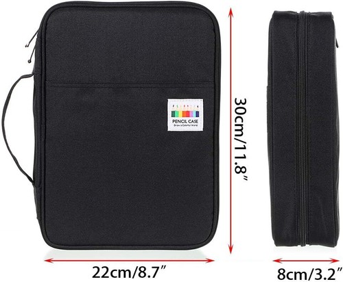 Colored Pencil Case 220 Slots Pen Pencil Bag Organizer with Handy Wrap Portab... - Picture 5 of 8
