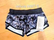 NWT Ivivva by Lululemon Speedy Shorts 8 blue