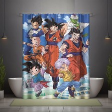 Best Popular Anime Print Shower Curtain Polyester Size 60" x 72" With Hooks