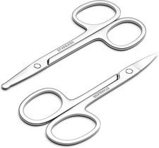 Men's and Women's Facial Hair Small Scissors, Eyebrow, Nose, Beard,