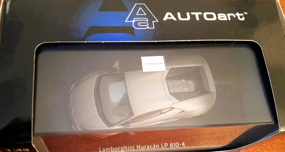 LAMBORGHINI HURACAN LP 610-4 2014 GRIGIO TITANS AUTOART 54602 1/43 METAL  - Immagine 3 di 4