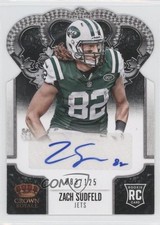 2013 Panini Crown Royale Silver Die-Cut Signatures 83/125 Zach Sudfeld Auto 1b0