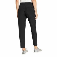 NWT Eddie Bauer Departure Women's Ankle-Length Pants black lightweight UPF 50 