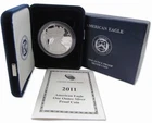 2011 W American Silver Eagle Choice Proof Bullion $1 Coin OGP COA