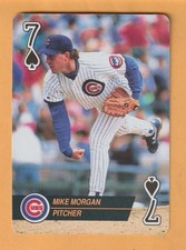 Mike Morgan Chicago Cubs 1993 U.S. Playing Cards Aces #7S Las Vegas Nevada