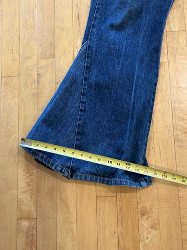 Levi's 517-0216 jeans blu indaco fondo a campana taglia W36 x L32 made in Mexico - Foto 18 di 18