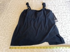 NEW  136 MIRACLESUIT RAZZLE DAZZLE UNDERWIRE TANKINI TOP BLACK SZ 10DD