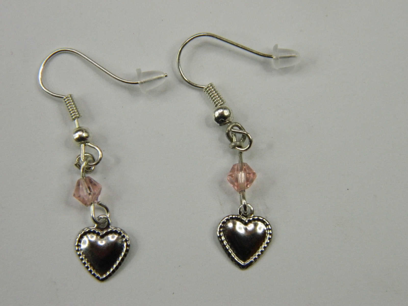 NICE HANDMADE SILVER PLATED DROP DANGLE HEART SHA… - image 7