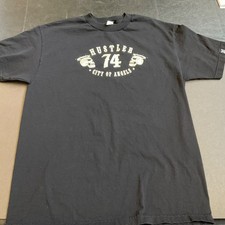 Vintage Hustler Hardcore Since 74 T Shirt Mens Large Black City of Angels
