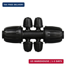 Barbed Tee 1/2" to 1/4" Drip Irrigation Fittings: 10 Pieces 1/2 Inch Tubing 1/2