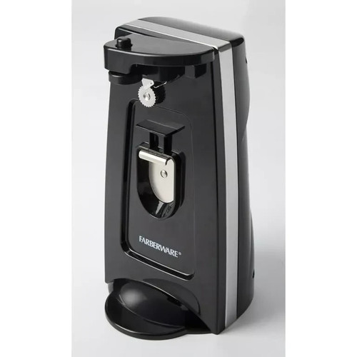 Farberware Apriscatole Elettrico con Affilacoltelli, Lama in Acciaio Inox Nero - Foto 3 di 7