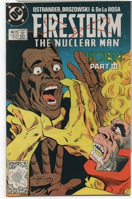 FIRESTORM: THE NUCLEAR MAN #79   JOE BROZOWSKI COVER   EXILE FROM EDEN - 1988