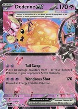 Dedenne ex 093/193 Double Rare Paldea Evolved Pokemon Holo Near Mint