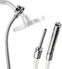 Cleanstream Shower Enema System with 6Foot Metal Hose, Dual Nozzle Set