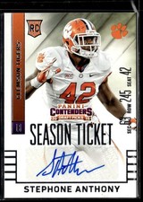 2015 Panini Contenders Draft Picks Stephone Anthony Auto HSC