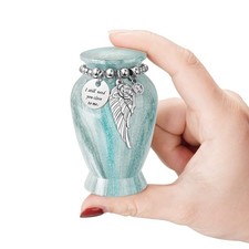 Memorials Small Urns for Human Ashes Keepsake Aluminum Mini Urns for Ashes wi...