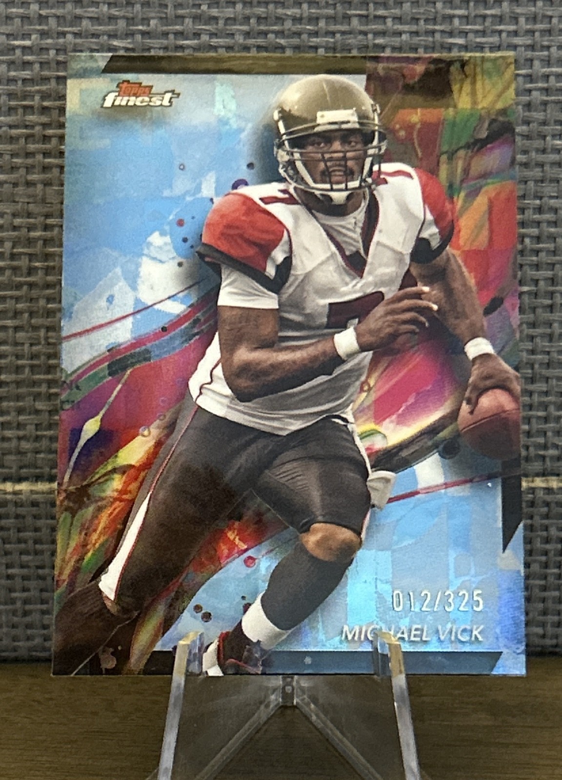 2024 Topps Finest - Common Michael Vick #3 Sky Blue Refractor /325
