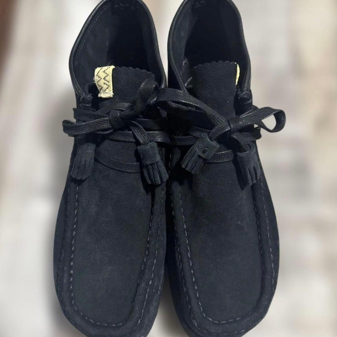 Visvim Men's Black Suede Tassel Moccasin Slip-On Shoe image 2