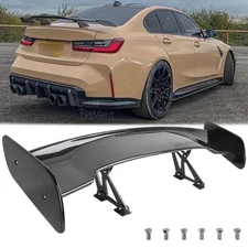 For 19-25 M3 G80 G20 330i PSM Style 57" Rear Trunk Wing Lip Spoiler Glossy Black