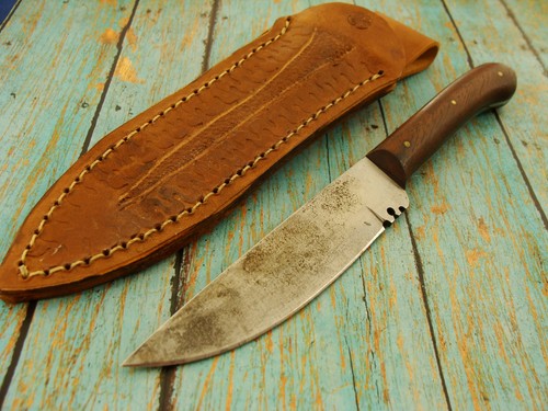 HANDMADE MOUNTAINMAN HUNTING TRAPPING TRADE KNIFE&CUSTOM SHEATH VINTAGE KNIVES