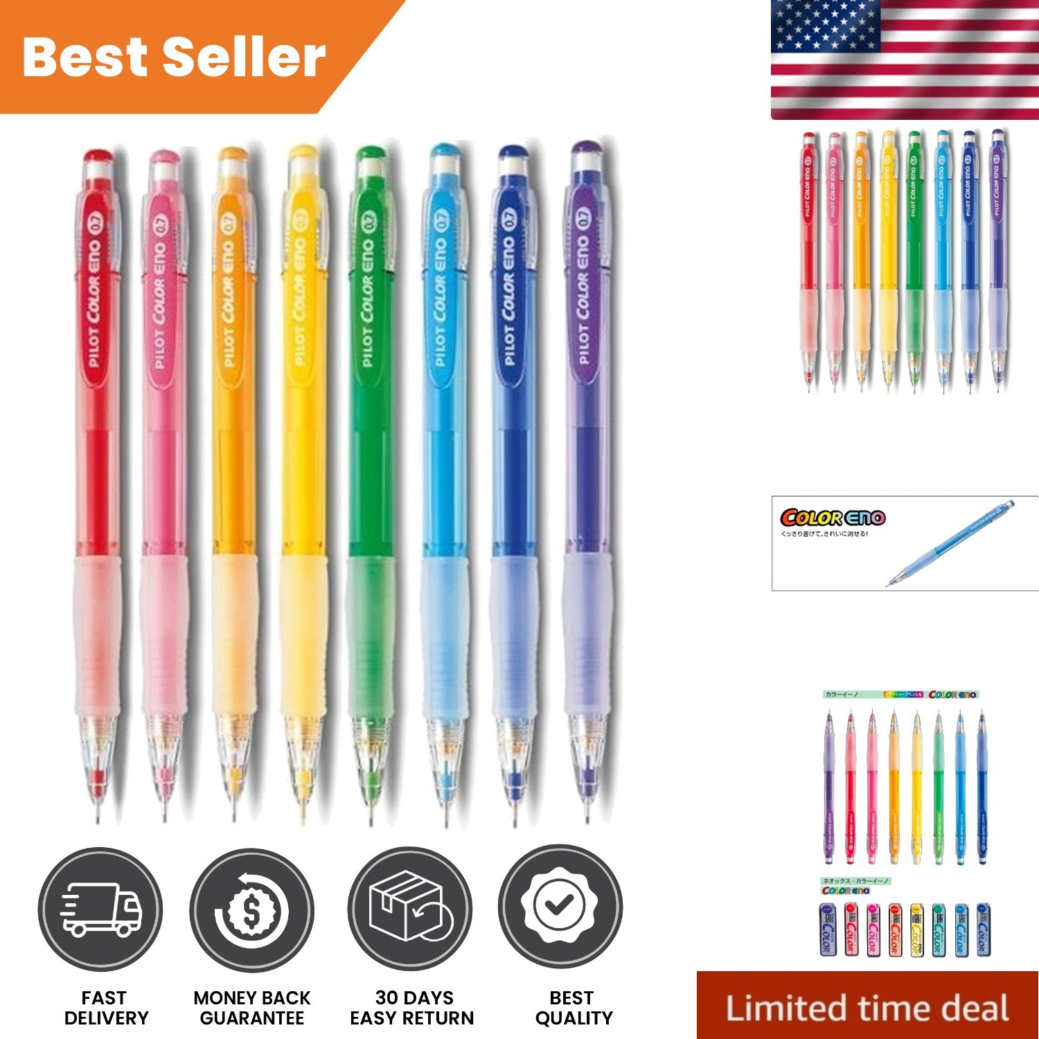 Set - 8 Erasable Vibrant Colors