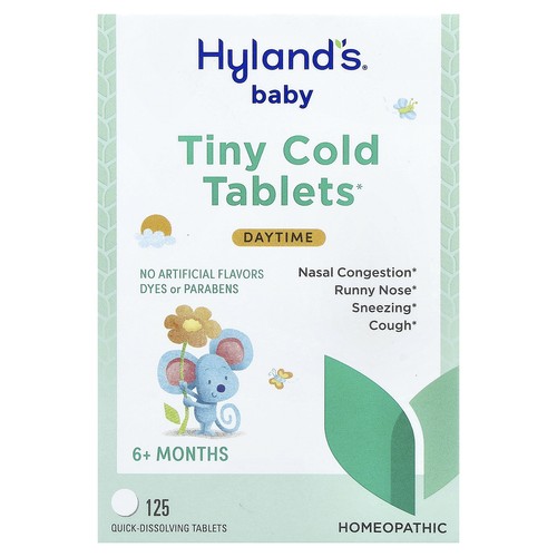 Baby, Tiny Cold Tablets, Daytime, 6+ Months, 125 Quick-Dissolving Tablets