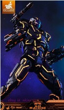 Hot Toys 1/6 Mms553-D35 Iron Man 2 Neon Tech War Machine Action Figure In Stock