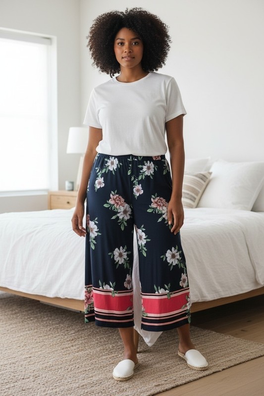 Susan Graver Petite Liquid Knit Crop Pants Size XL Petite