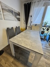 Esszimmergruppe 4 Stühle Essgruppe Sitzgruppe Esstisch Esszimmer Stuhl Tisch Set