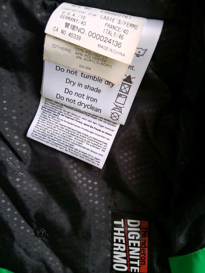 PHENIX Thunderon DIGENITE THERMO Wintersport-SKI-Jacke-Coat-Anorak 10/D-40 neuw. - Bild 3 von 4