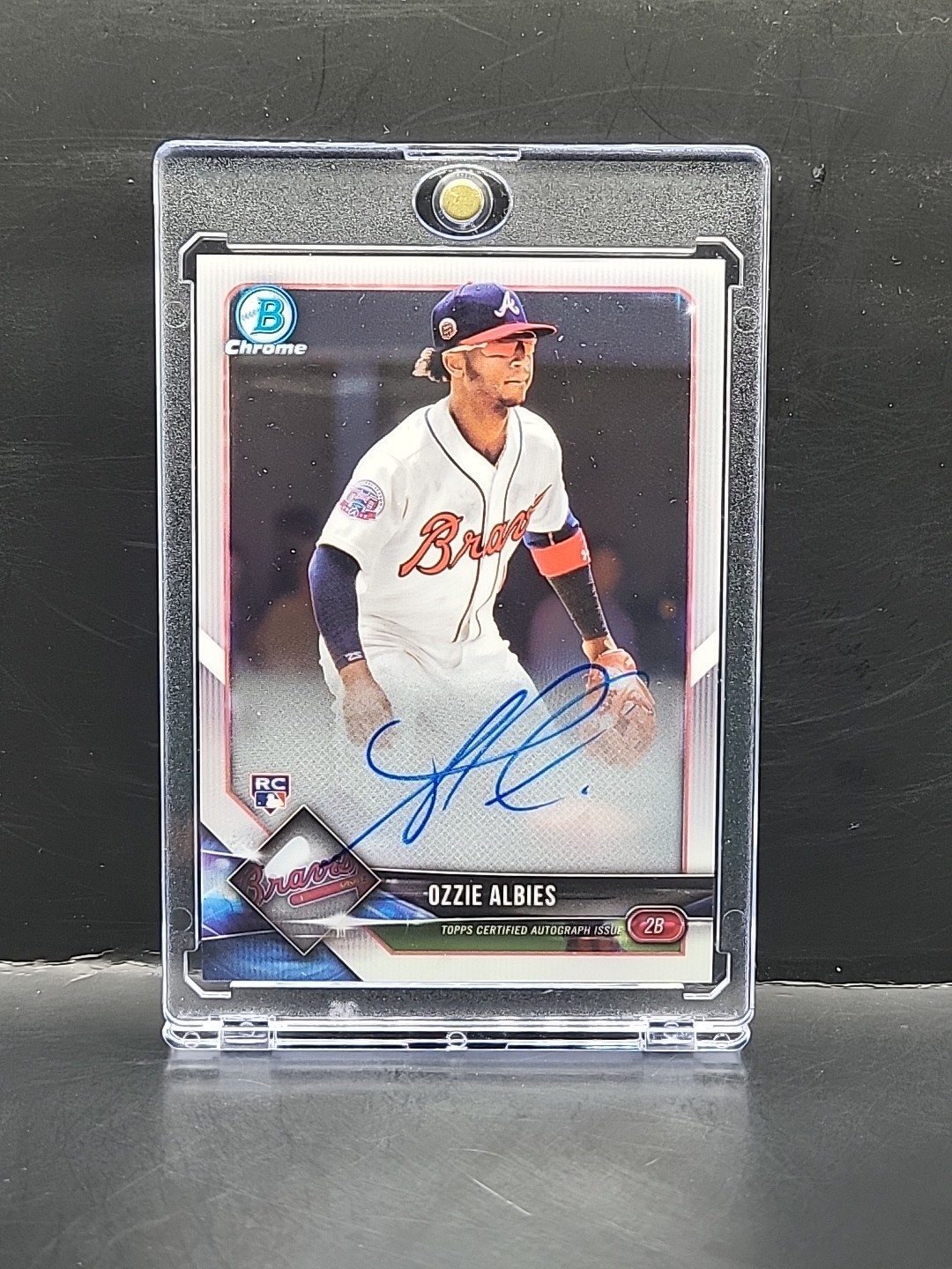 2018 Bowman Chrome - Ozzie Albies #BCRA-OA RC Auto Braves