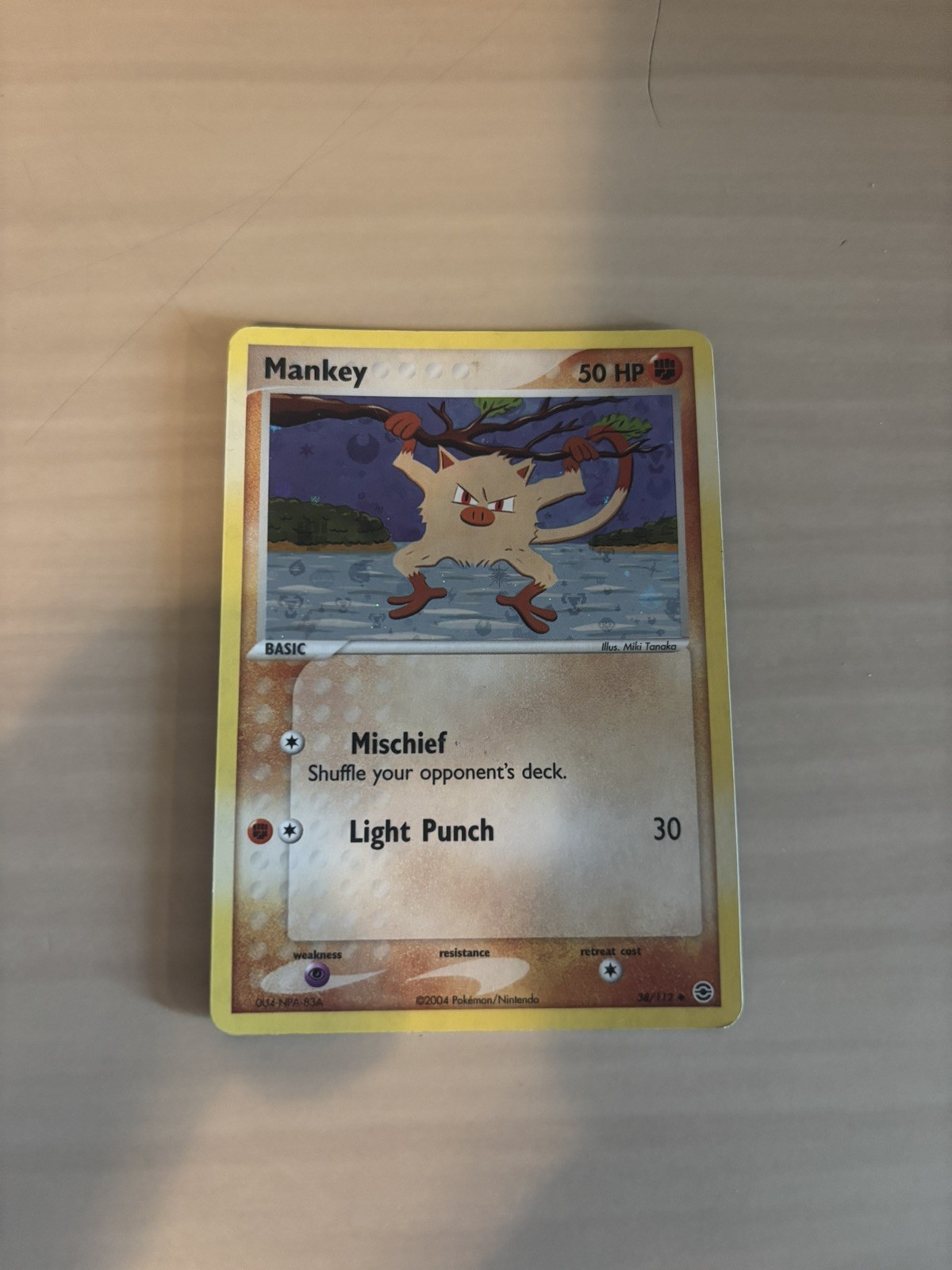 Mankey 38/112 Pokemon EX FireRed & LeafGreen Reverse Holo MP