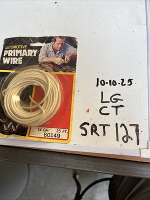 Whitco 60149 Automotive Products 25 Ft Primary White  Wire 14 Gauge Wire