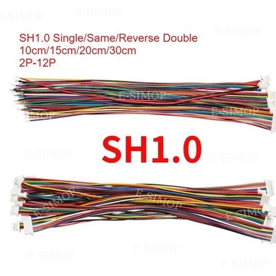 JST SH1,0mm 2~10 Pin Stecker Buchse PCB Stecker Buchse Terminal Drähte Kabel