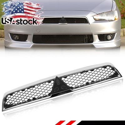For 2008-2015 Mitsubishi Lancer Chrome Front Grille Grill Assembly 7450A093