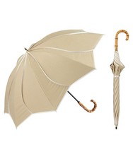 Wpc. Uvo Ubo Sun Umbrella, Long Umbrella, 8 Ribs, Floral Design, Heat Shieldi