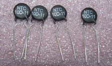 4pcs NTC 10D-11 Inrush Current Limiter Thermistor NTC 3 Amp 10 Ohm