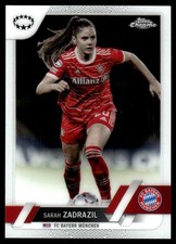 Sarah Zadrazil 2022-23 Topps Chrome UEFA  C/L #48 FC Bayern Munchen (women)