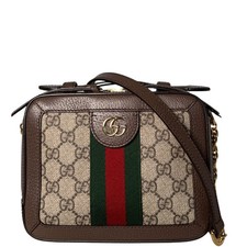 Gucci Ophidia GG Mini borsa a tracolla marrone / ottima
