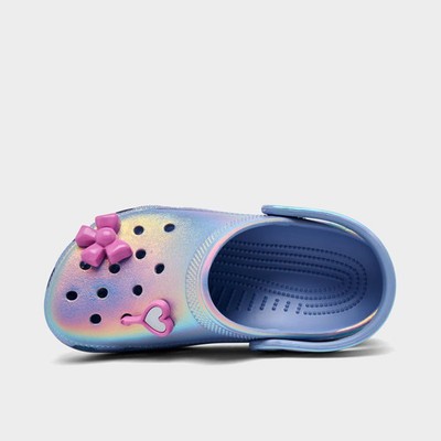 Pre-School Crocs Sleepover Party Classic Clog Shoes Blue Haze 213099P 453