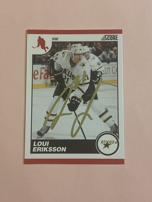Loui Eriksson 2010-11 Panini Score IP Auto Autograph 