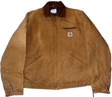 Vintage 90s Carhartt 6BLJT Detroit Workwear Jacket Size 44 Duck Canvas USA J97