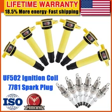 6pcs Ignition Coils UF502 & Spark Plugs Pack For 2006-2010 Dodge Charger V6 3.5L